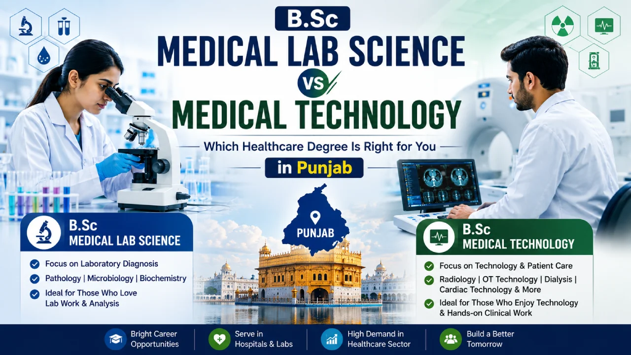 B.Sc Medical Lab Science vs Medical Technology - Which Healthcare Degree Is Right for You in Punjab