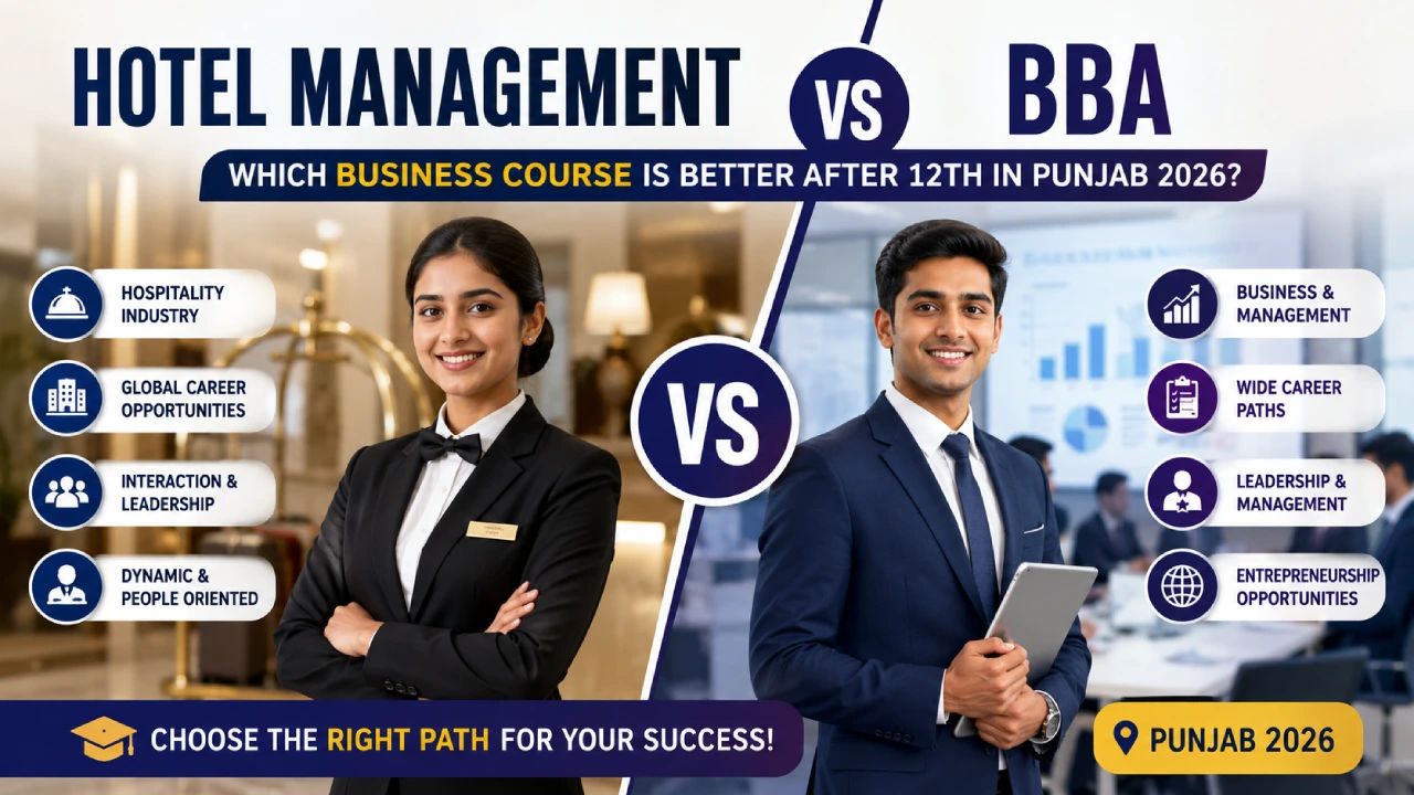 Hotel Management vs BBA - Which Business Course Is Better After 12th in Punjab 2026