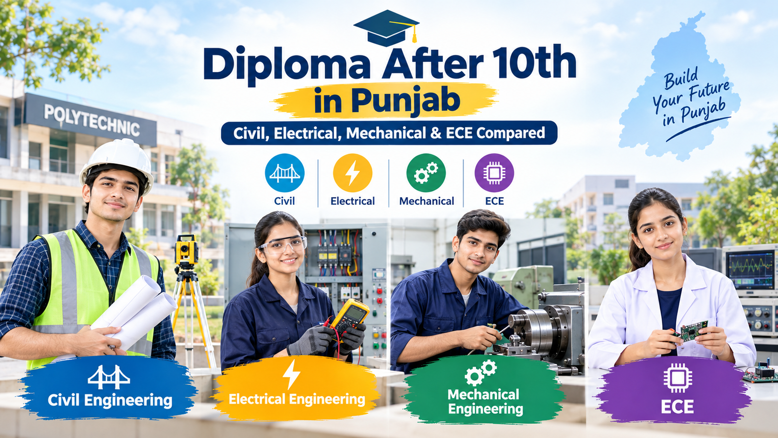 Diploma course after 10th Punjab